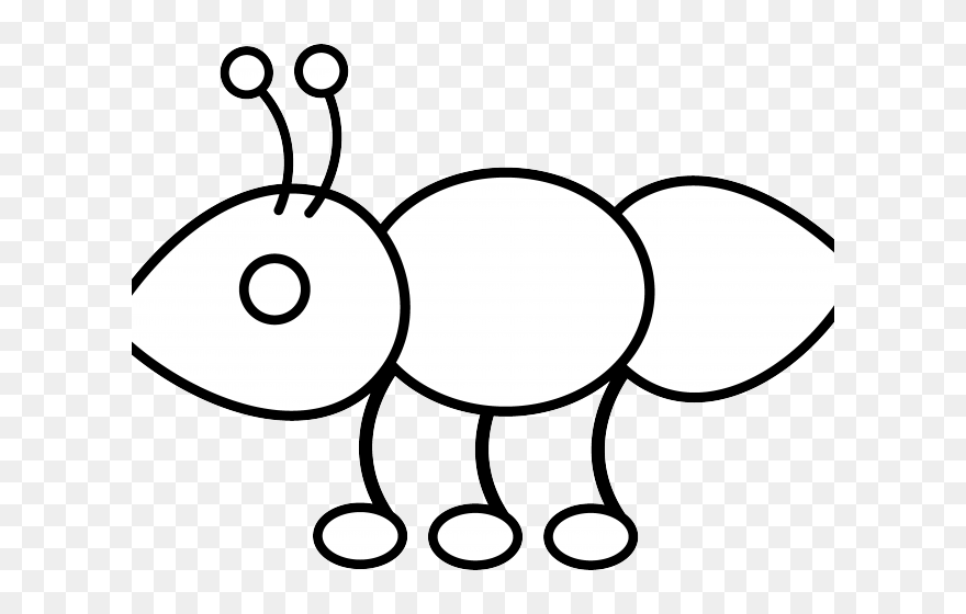 Ant Clipart Ants Marching - Coloring Clip Art Ant - Png Download