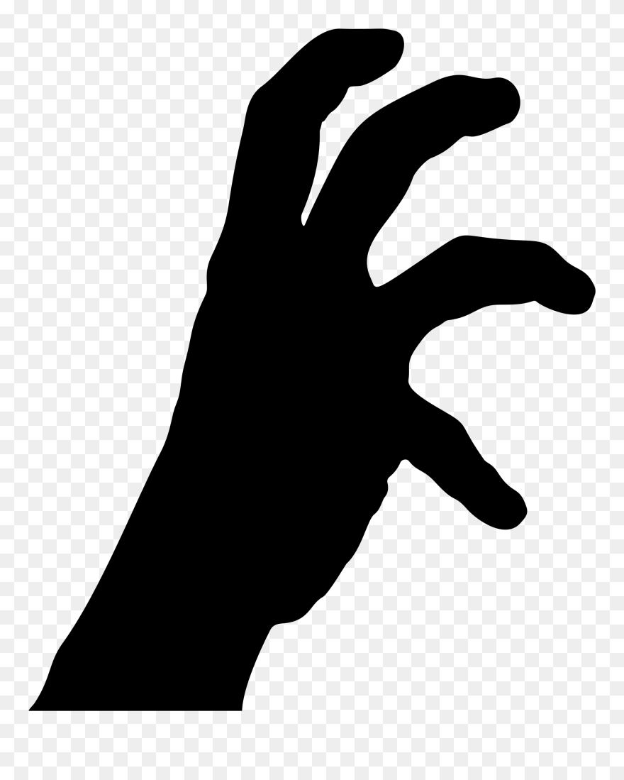 Silhouette Dog Ulnar Claw Clip Art - Claw Silhouette - Png Download