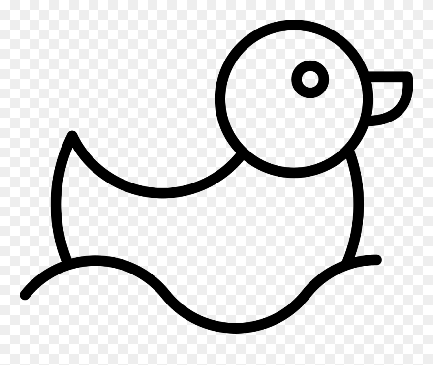 Rubber Ducky - Free Black And White Rubber Duck Clipart