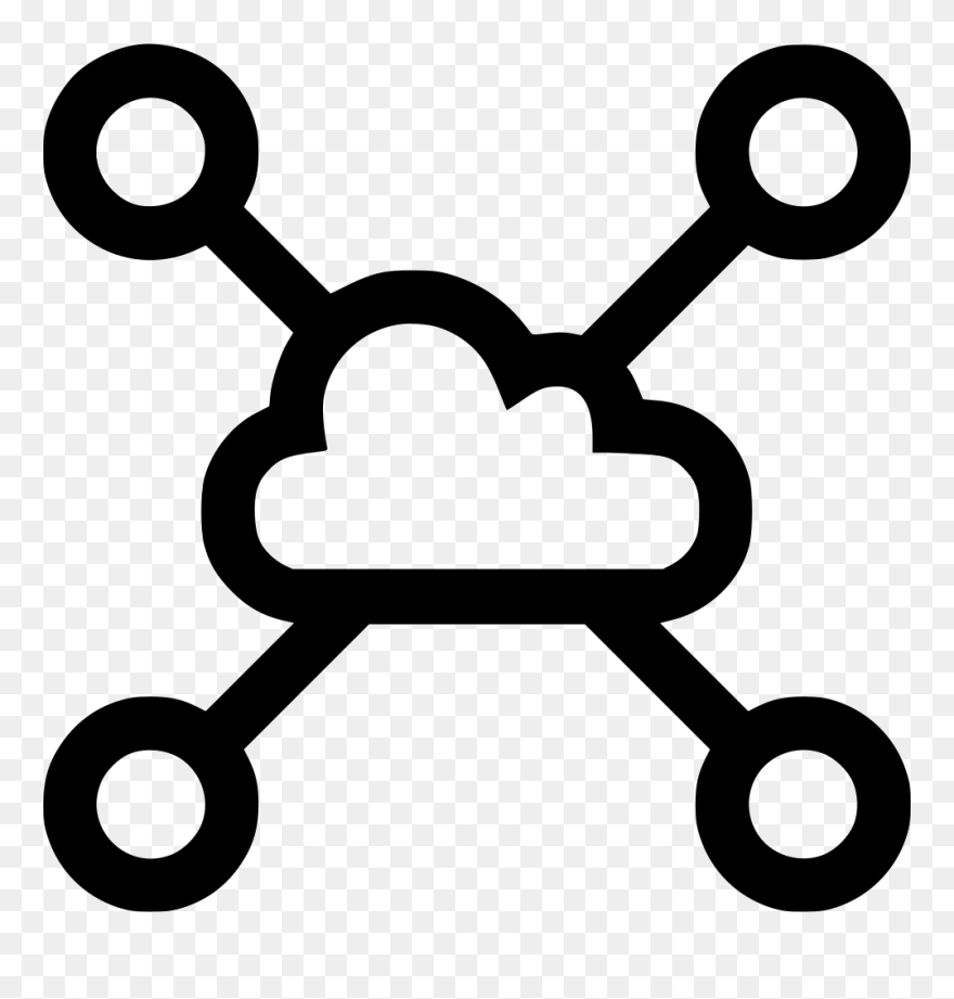 Cloud Connection Connect Data - Connect Data Icon Png Clipart