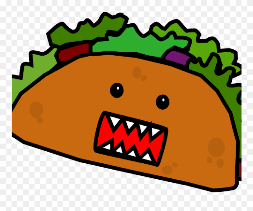 Transparent Taco Clip Art - Cartoon Taco - Png Download