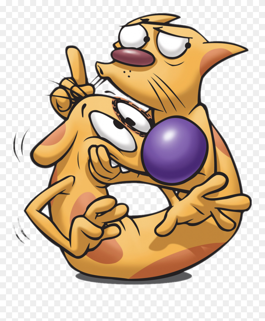 Catdog Be Quiet - Cartoon Nickelodeon Clipart