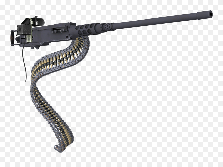 Machine Gun Clipart Minigun - Browning M2 B 17 - Png Download