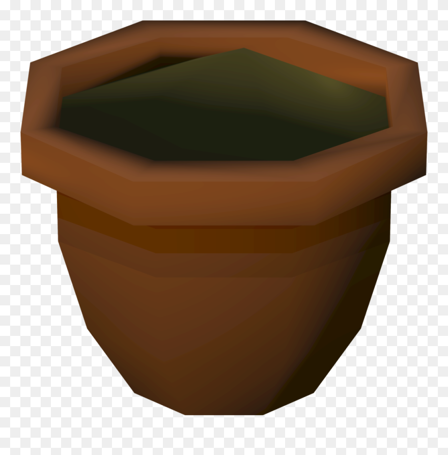 Transparent Growing Plant Clipart - Dirty Flower Pot Transparent - Png Download