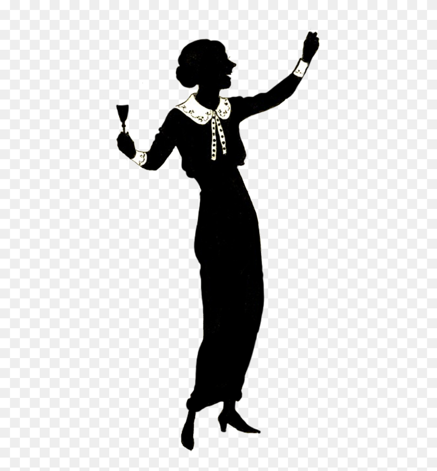 Silhouette Clip Art Image Drawing Vector Graphics - Woman Teacher Silhouette Transparent - Png Download