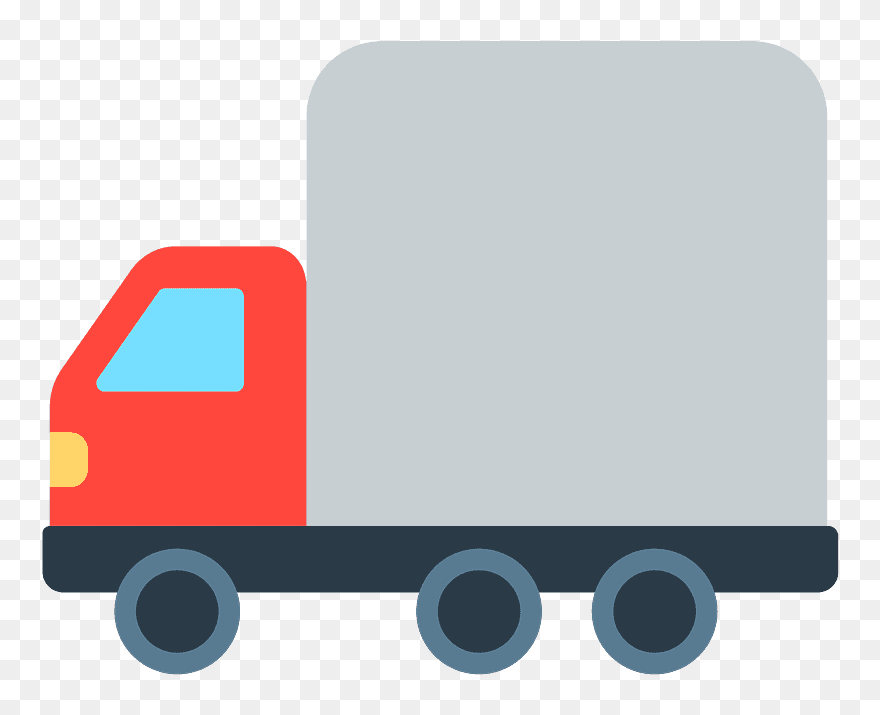Delivery Truck Emoji Clipart - Travel Places Emoji - Png Download