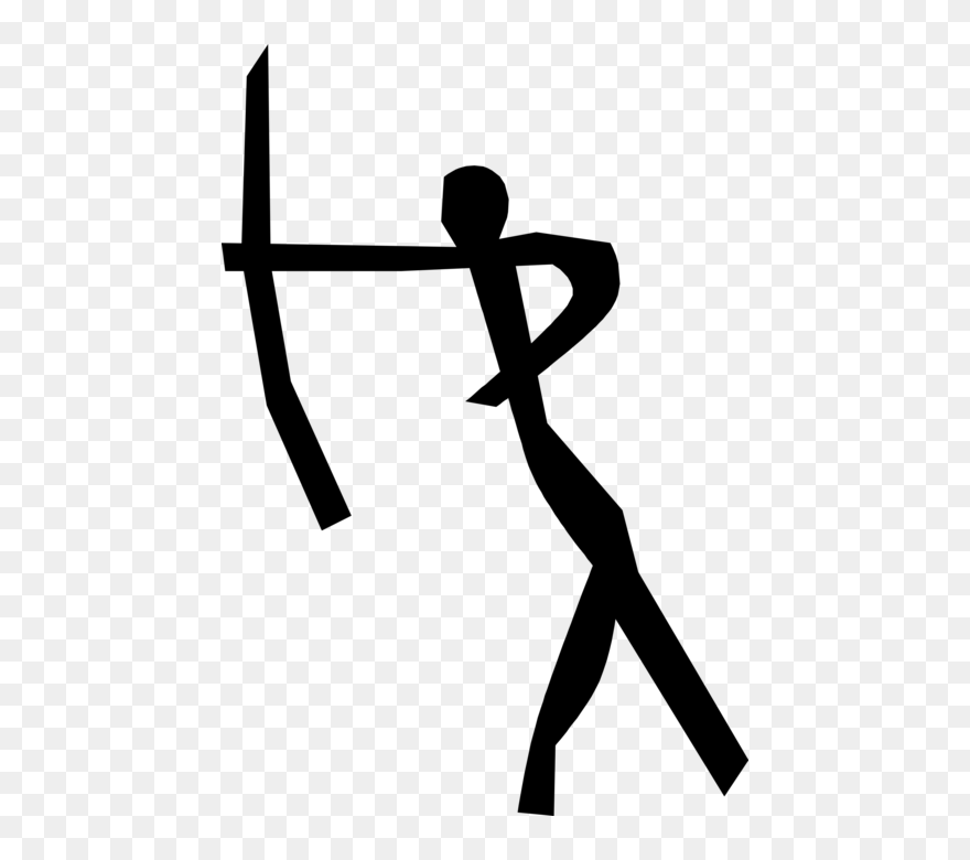 Vector Illustration Of Prehistoric Neanderthal Stone - Caveman Drawings Clipart