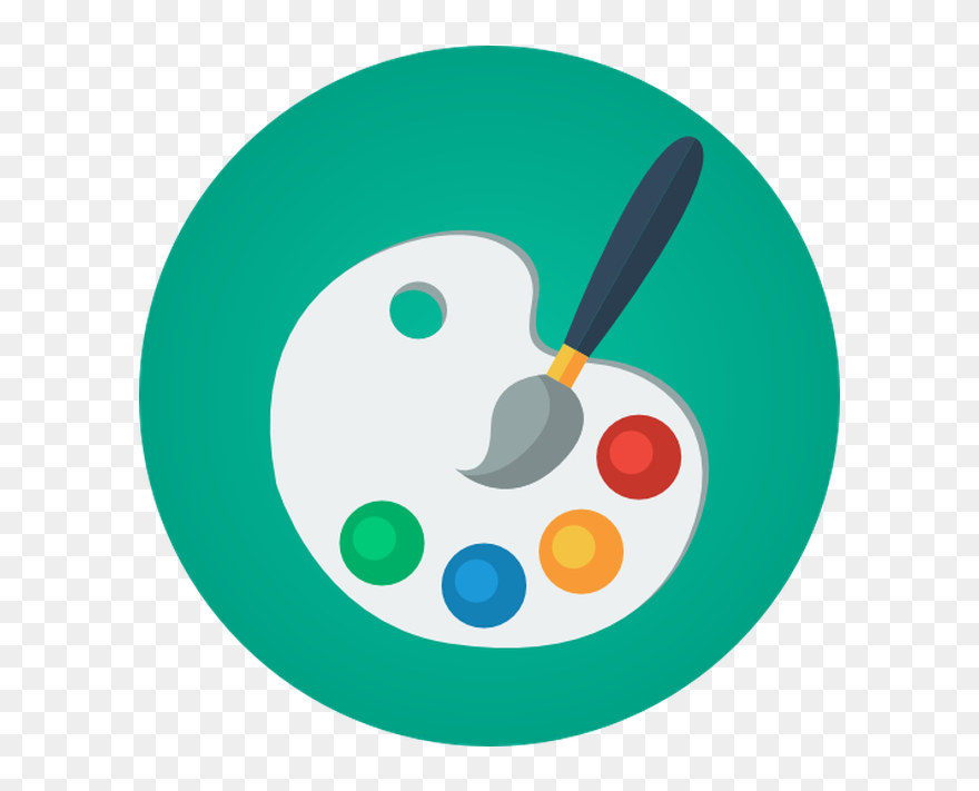 Paint Palette Vector Icon Png Clipart