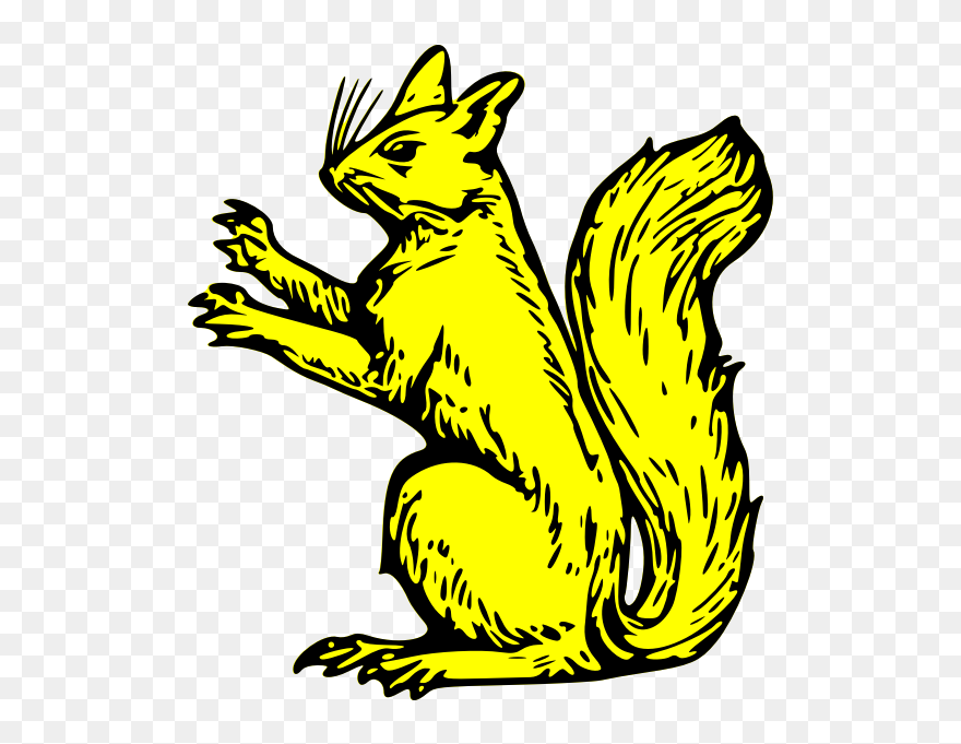 Squirrel Sejant Erect - Squirrel Clip Art - Png Download