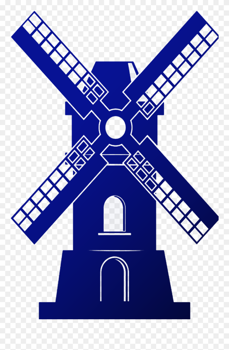 Dutch Waffle Factory - Mill Vector Clipart