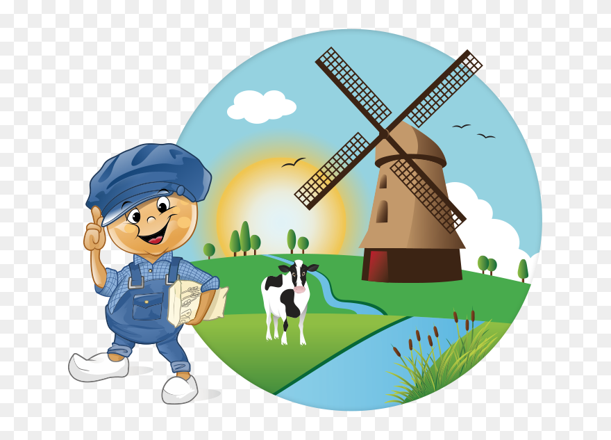 Poffertjes Nederlands Landschap Illustratie - Poffertje Cartoon Clipart