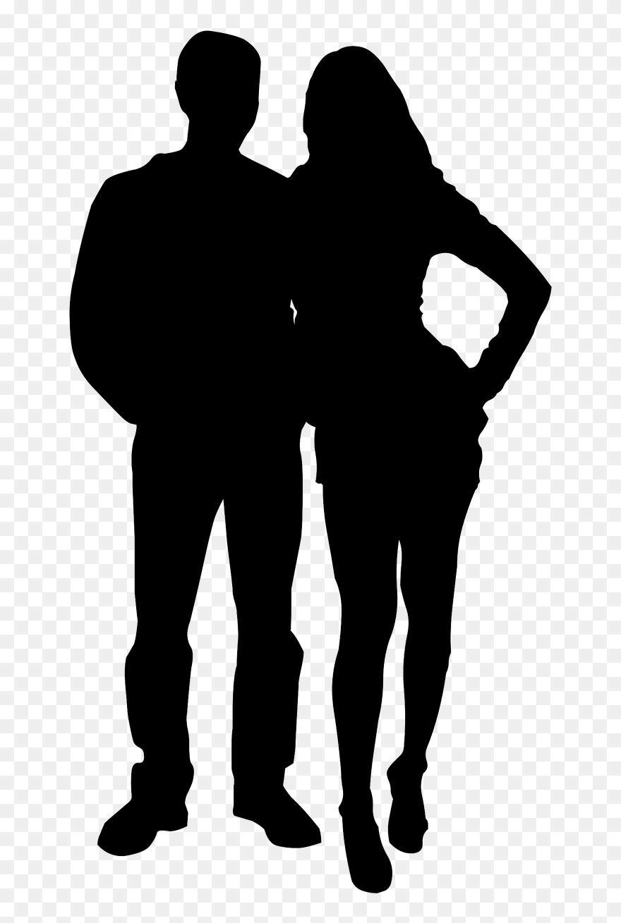 Couple Silhouette Actor Love Ex - Man And Woman Silhouette Png Clipart