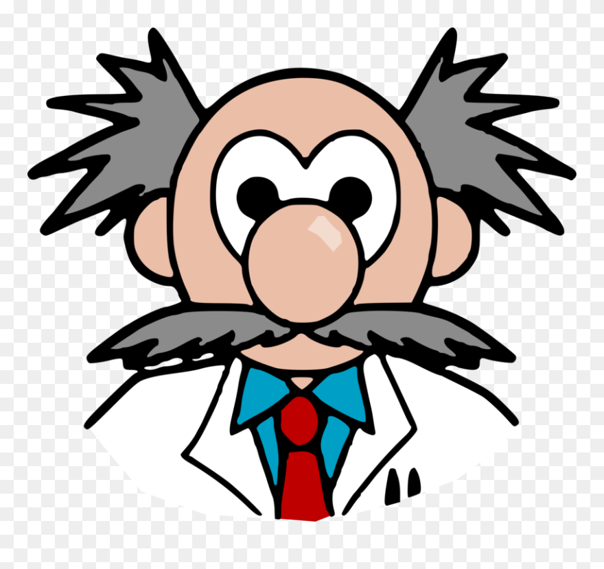 Drawing Of A Cartoon Scientist Clipart