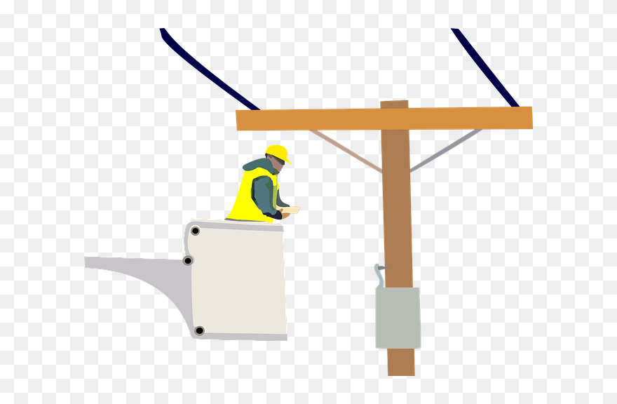High Voltage Cable Testing Dayton - Clip Art Power Line Workers - Png Download