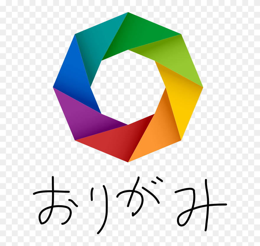 Origami - Rainbow Octagon Clipart