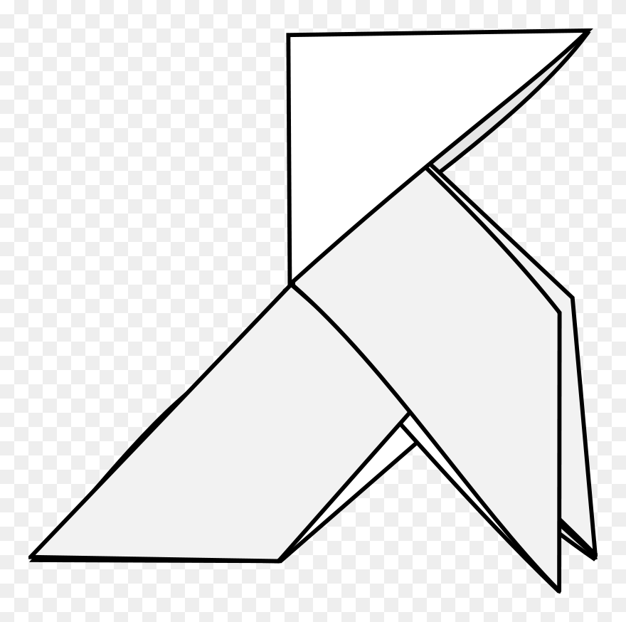 Origami Pajarita - Origami Clipart
