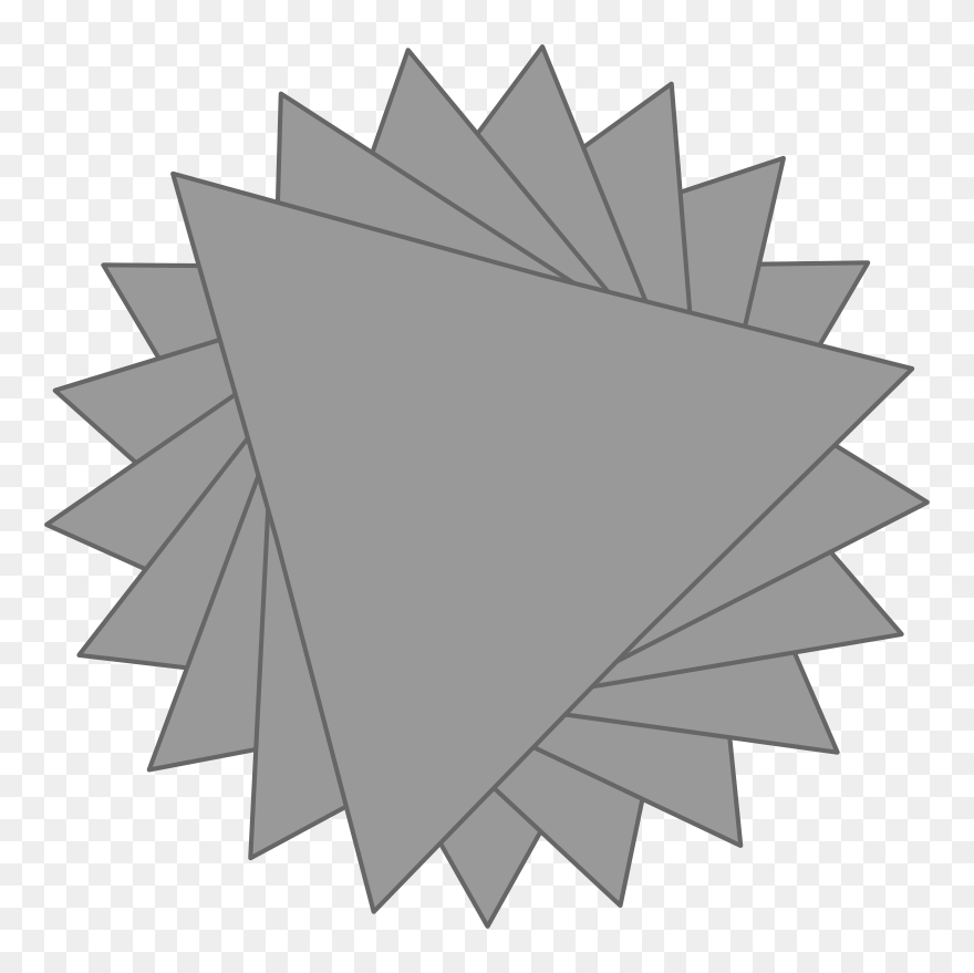 Angolo Aureo - Flower Made Of Triangles Clipart