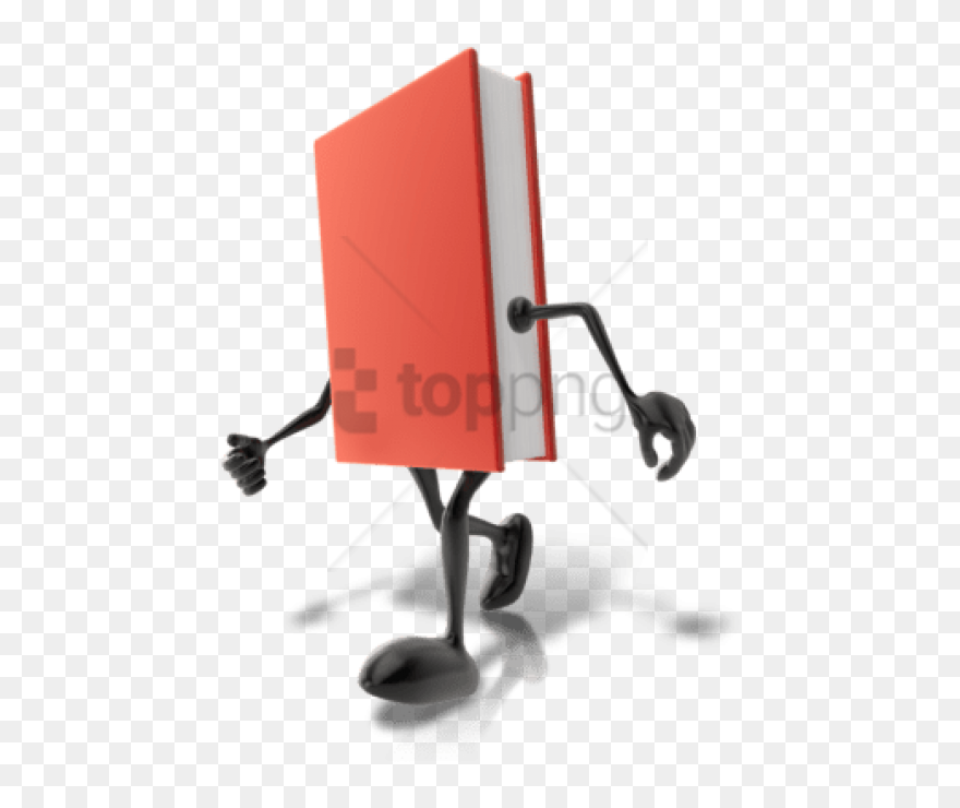 Free Png Download Book With Legs Walking Png Images - Walking Book Clipart Transparent Png