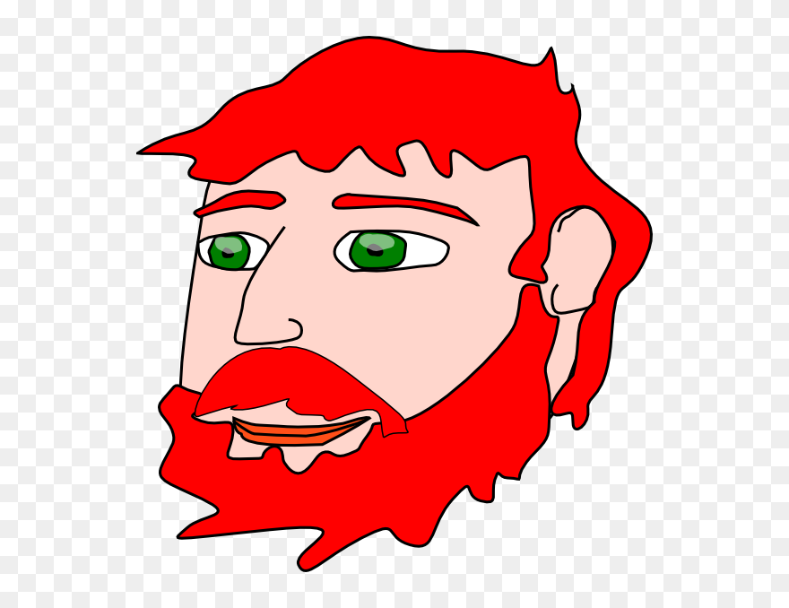 Clipart Red Man - Red Headed Man Clipart - Png Download