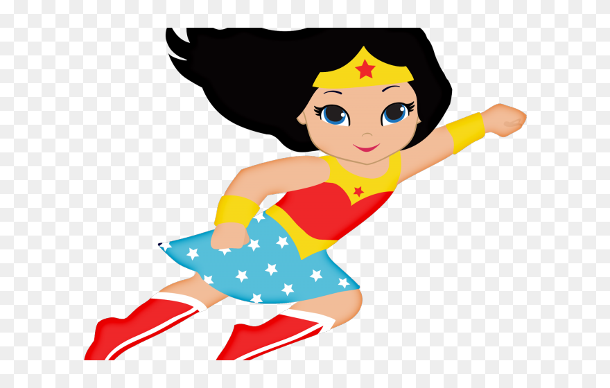 Cute Wonder Woman Cartoon Clipart