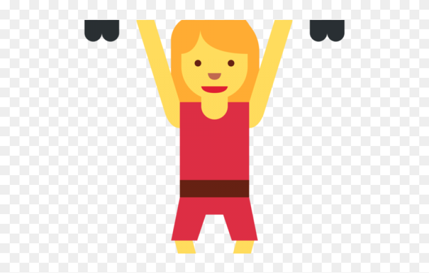 Girl Clipart Weightlifting - Png Download