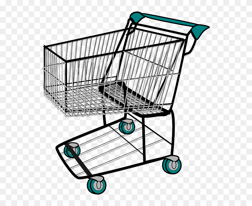Shopping Cart Vector Graphic Pixabay - Clipart Shopping Cart - Png Download