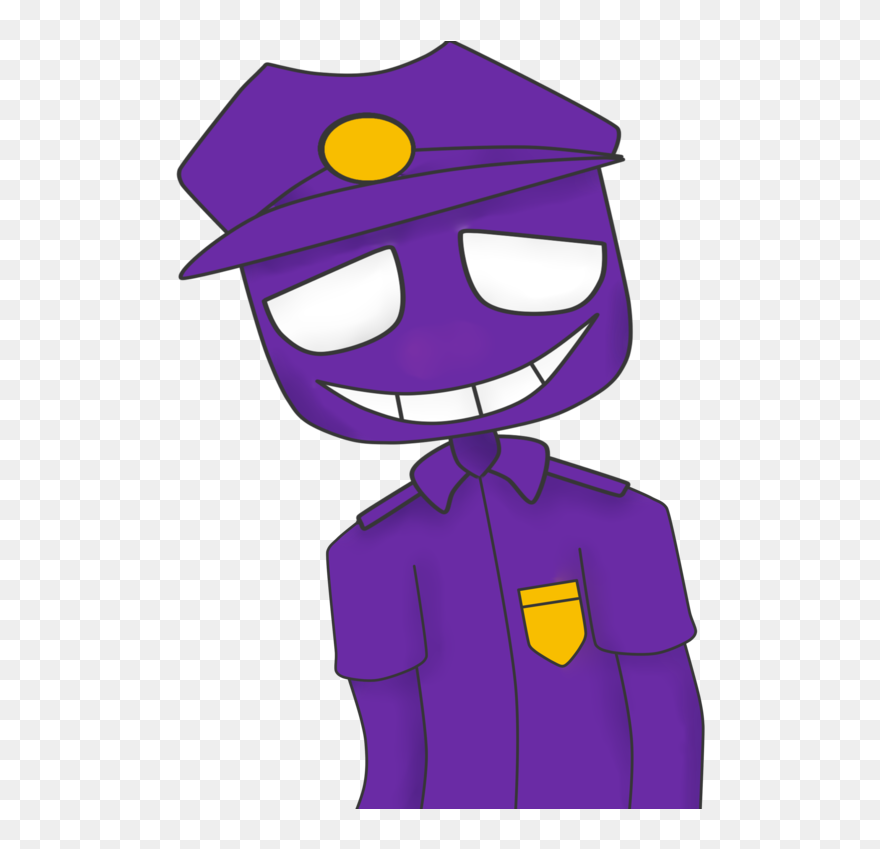 Man Clipart Purple - Fnaf Purple Guy Drawing - Png Download