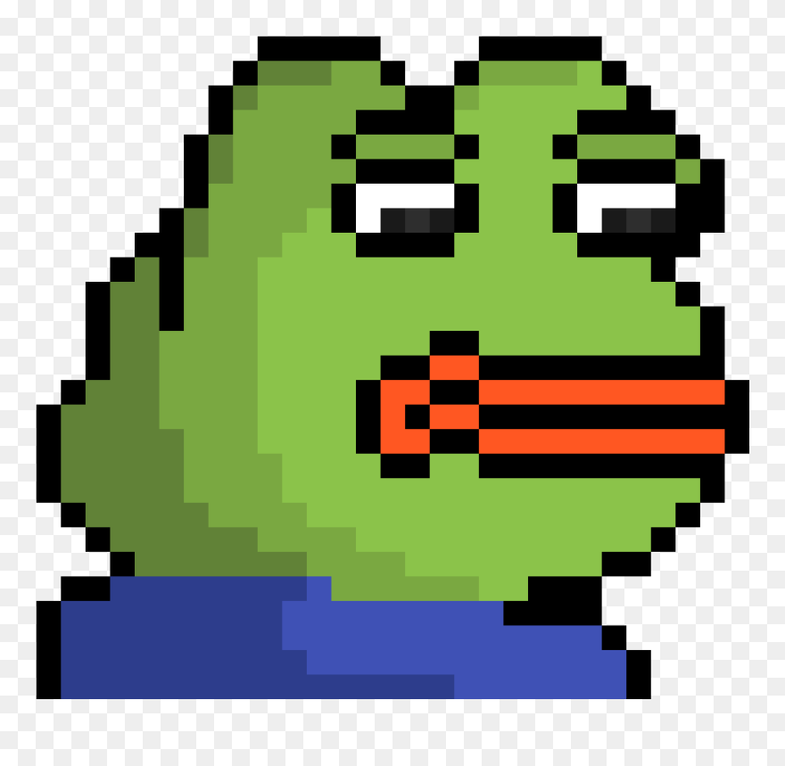 Marionette Fnaf Pixel Art Clipart , Png Download - Pixel Art Frog Meme Transparent Png