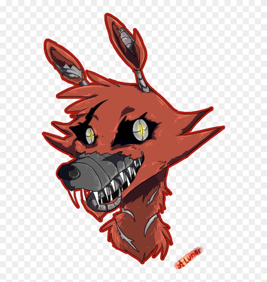 Nightmare Foxy Clipart Cute - Nightmare Fixy Fanart - Png Download