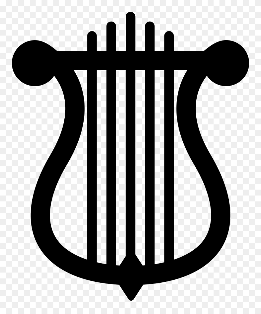 Lyre Svg Png Icon Free Download - Transparent Lyre Png Clipart