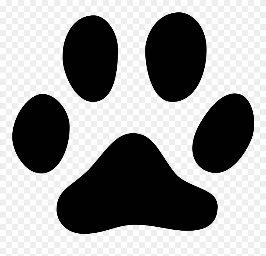 Cat Footprint Paw Animal Track Dog - Icon Footprint Cat Png Clipart