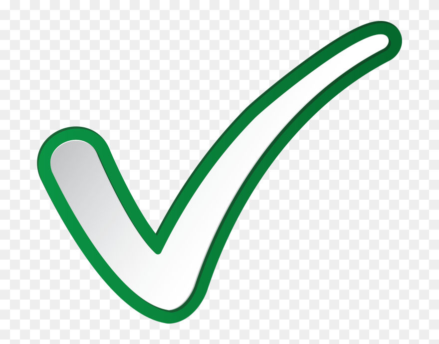 Check Mark Computer Icons Clip Art - Green Outline Check Mark - Png Download