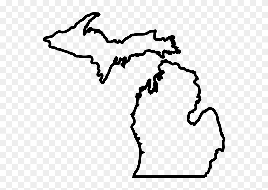 Download Michigan Mitten Clip Art Michigan Outline Transparent Png