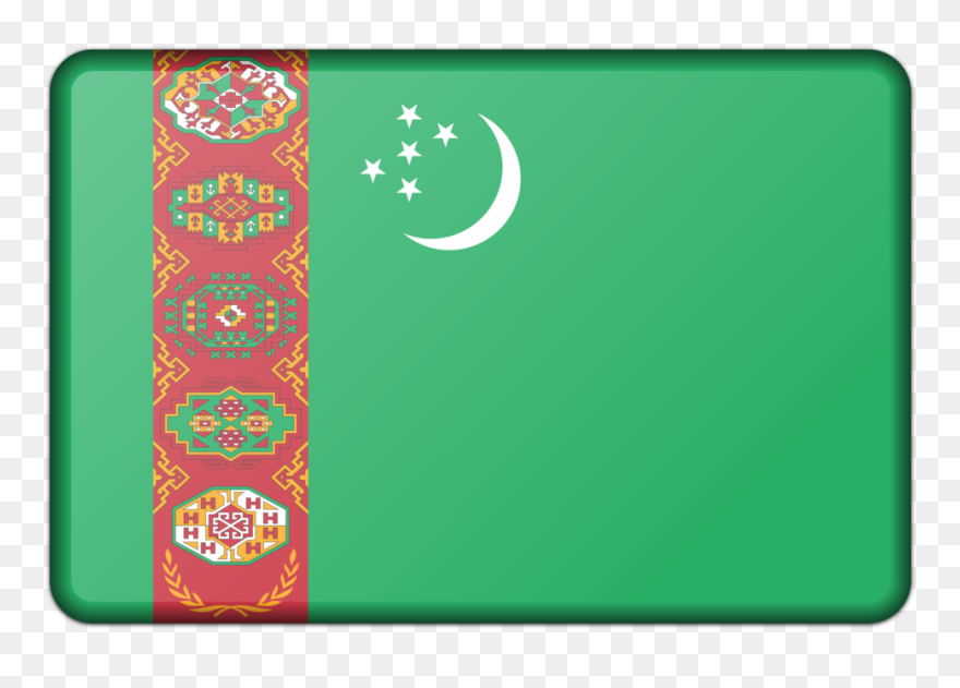 Brand,green,games - Turkmenistan Flag Emoji Clipart