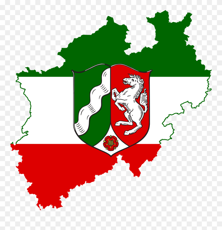 North Rhine Westphalia Flag Clipart