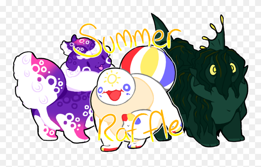 Drawing Raffle Summer - Cartoon Clipart