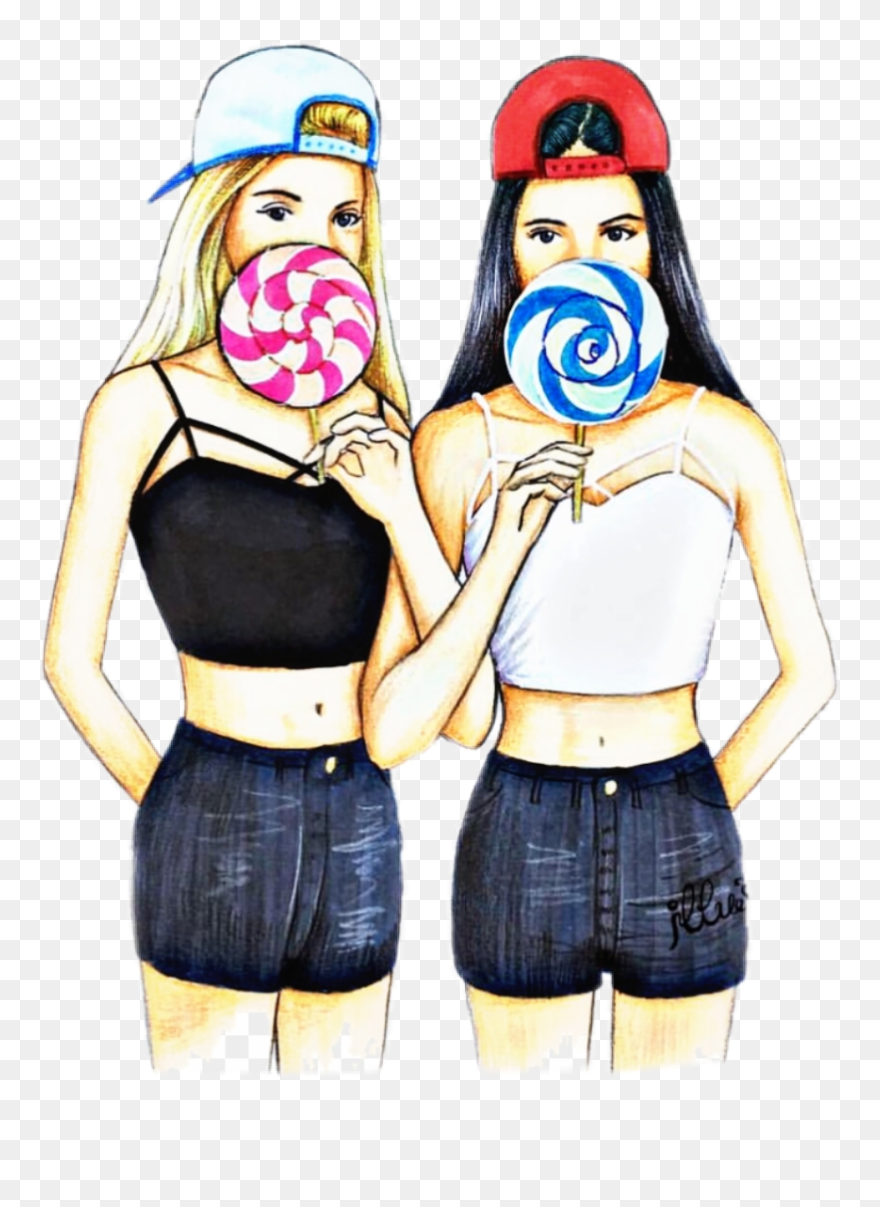 #bff #friends #girls - Cartoon Best Friends Girls Clipart