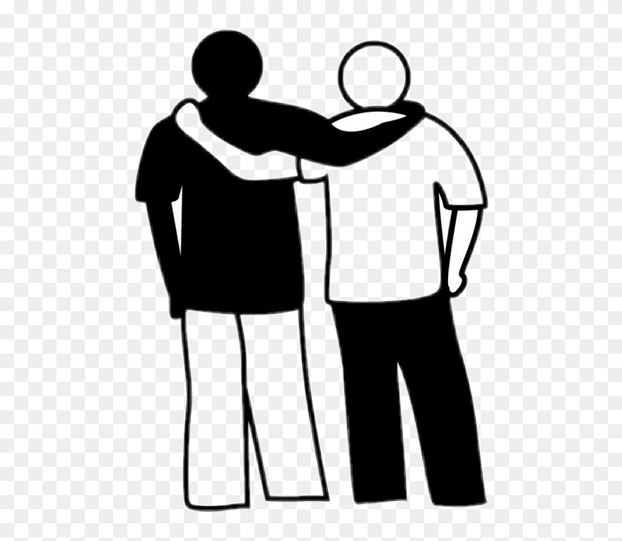 #guys #friends #brothers #men #buddies - Friendship Symbol Clipart