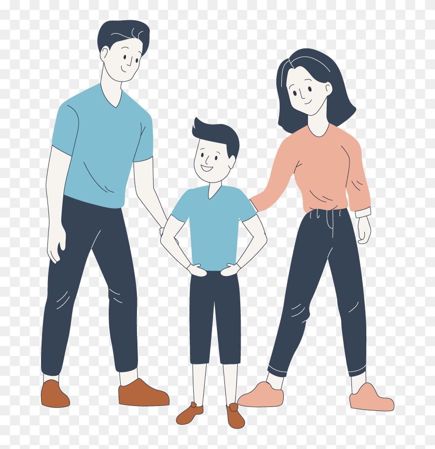 Padres E Hijo Dibujo Clipart