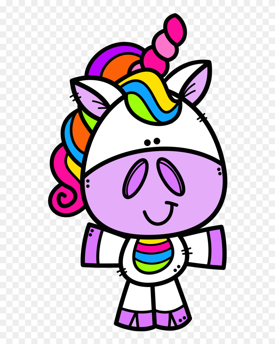 Unicorn Color By Addition Clipart