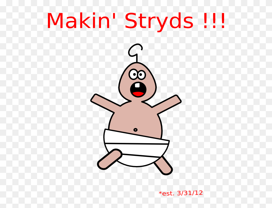 Baby Announcement Cartoon Funny Clipart