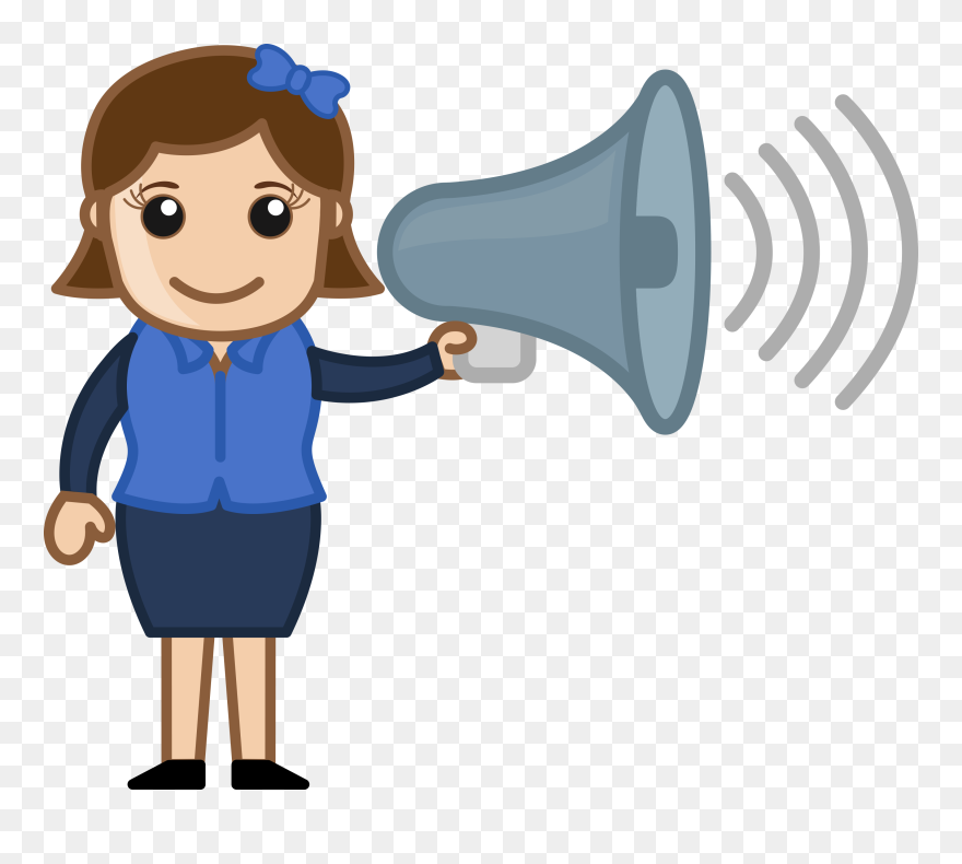 Mic Clipart Announcement - Speaker Cartoon - Png Download
