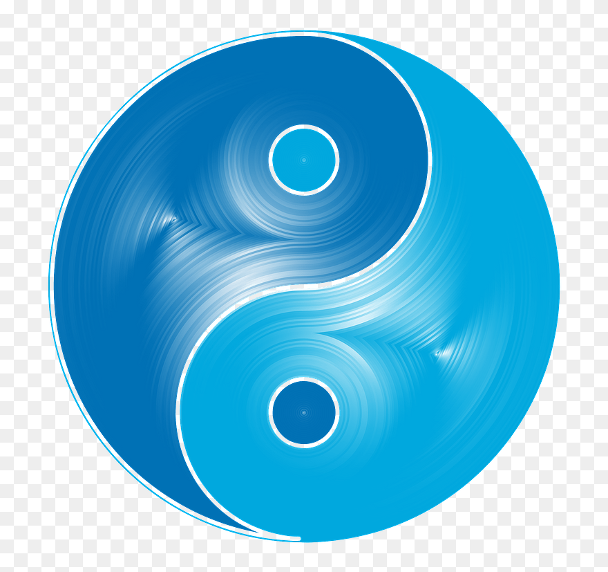 Water And Air Yin Yang Clipart - Water Yin Yang Png Transparent Png