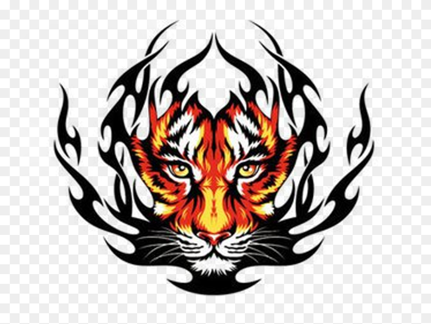 Tiger Tattoos Clipart Mango - Logo Tiger Vector Png Transparent Png