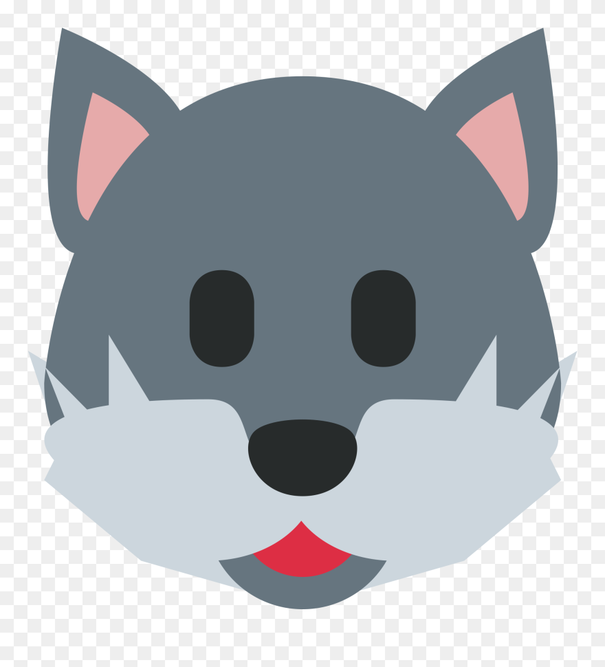 Wolf Face Sticker By Twitterverified Account Clipart