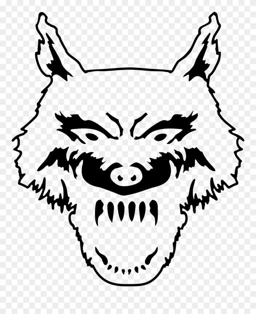 Wolf The Head Of The Animal Free Photo - Sketsa Gambar Serigala Clipart