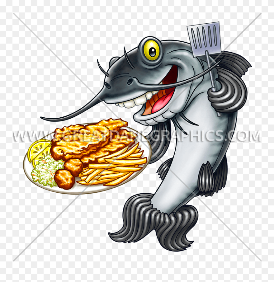 Fry Catfish Production Ready - Catfish Fish Fry Clipart - Png Download