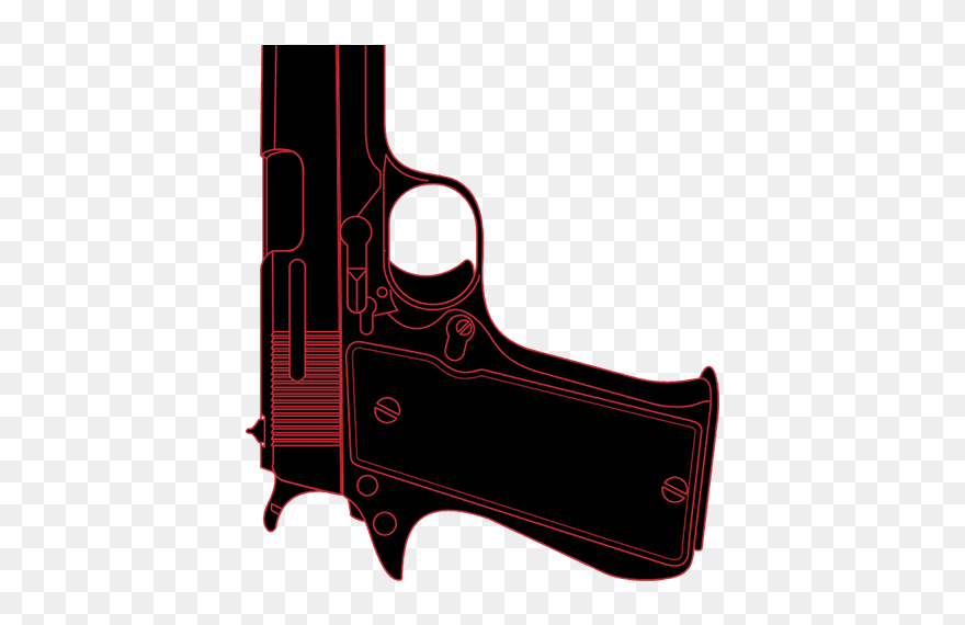 Pistol Clipart Gun Violence - Handgun - Png Download