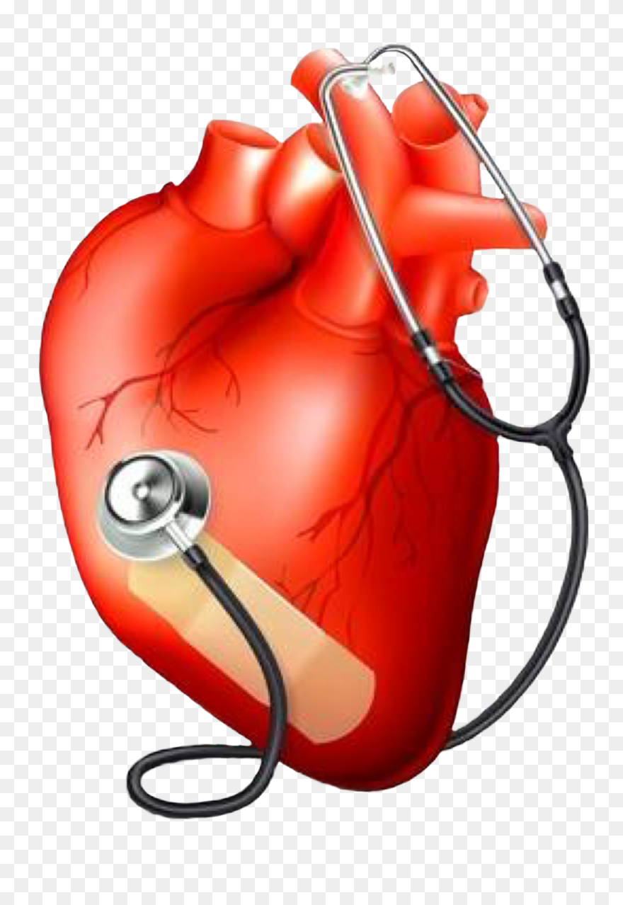 #brokenheart #bandagedheart #stethoscope #freetoedit - Medical Heart Png Clipart