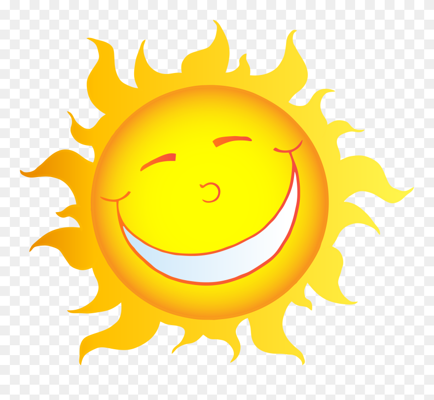 Png 12903 Rf Clipart Illustration Happy Smiling Sun - Letra S De Sol Con Imagenes Letra Transparent Png